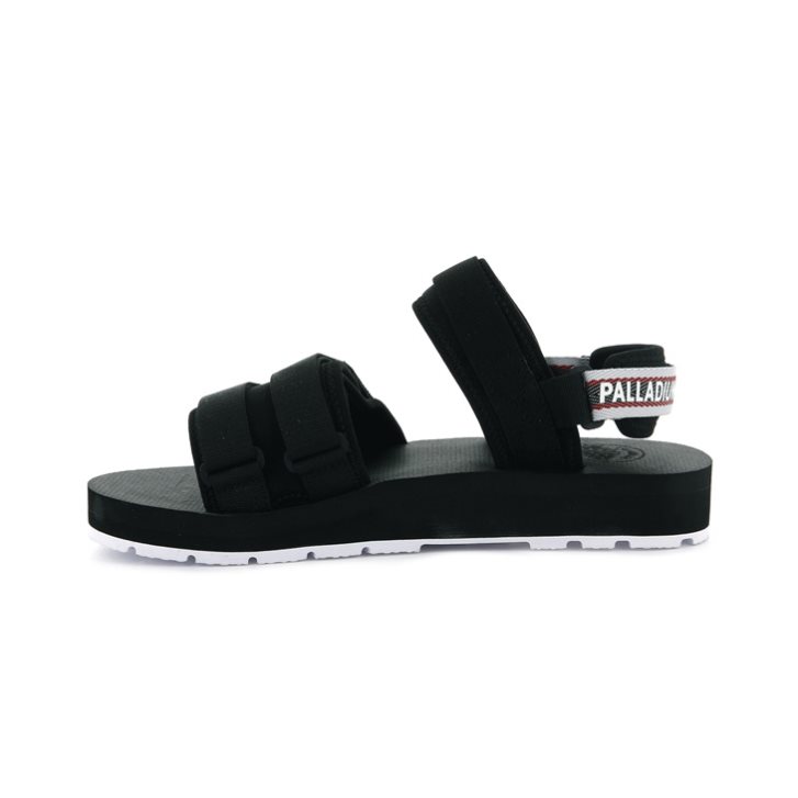 Palladium Outdoorsy Men's Sandals Black | UK B128-ECB